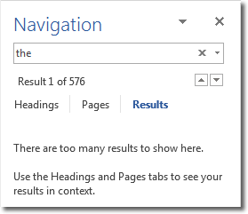 Too Many Results